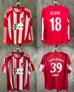 10-11赛季拜仁主场复古球衣短袖长袖39号克罗斯罗本小猪穆勒球衣