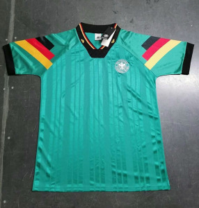 德国92复古球衣三架马车克林斯曼马特乌斯布雷默客场短袖