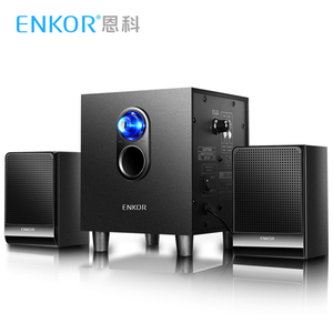ENKOR恩科E300家用台式机笔记本电脑低音炮木音箱有源多媒体音响