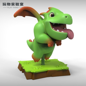 皇室战争飞龙宝宝摆件模型gk树脂手办白模定制高精度3d打印成品