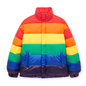 太平鸟羽绒服彩虹