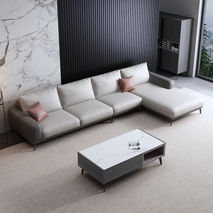 库斯家居布艺沙发科技布客厅家具大小户型适用海绵乳胶填充软沙发