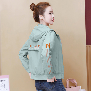 爵择旗舰店天猫2021春季潮流卫衣女薄款宽松以纯连帽外套ins女装