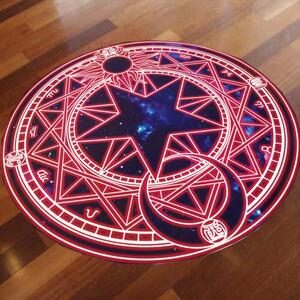 卧室电脑少女地毯地垫现货椅垫动漫樱库洛床边魔卡魔法阵变小樱百