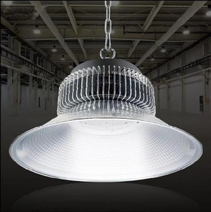 鳍片led工矿灯厂房吊灯室内100w展厅工厂用灯超市灯单头大灯防水