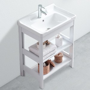 洗脸盆柜组合小尺寸架子现代简约欧式厕所洗漱台浴室落地式立柱式
