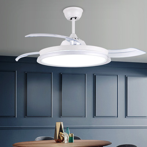 佑家变频隐形风扇灯电扇灯风扇灯餐厅书房卧室家用灯扇一体吊扇灯