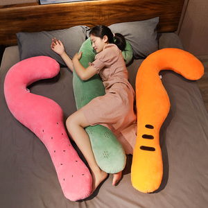 海马型孕妇睡觉夹脚枕头靠垫毛绒玩具侧睡抱枕男朋友枕靠枕礼物女