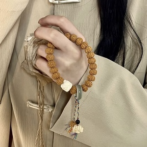 金刚菩提搭配醒狮手串手持女生小金刚菩提子文玩佛珠手链