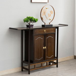 新中式玄关桌超窄轻奢玄关台进门入户客厅装饰柜靠墙条几现代简约