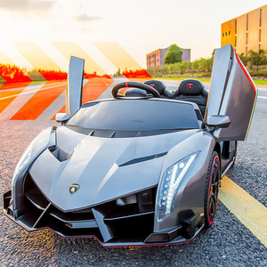 兰博基尼儿童电动车双人座跑车可遥控可坐成人遛娃送儿童生日礼物