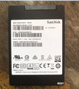 sandisk/闪迪 x300s 64g ssd固态硬盘 2.5寸 64g sata3  mlc颗粒