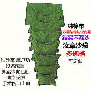 铁砂掌砂袋鹰爪抓抛沙包练功舞蹈瑜伽压腿加厚配重铁沙袋5斤装沙