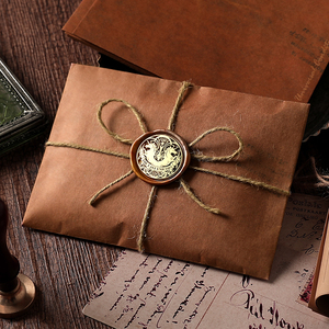 火漆印章密封蜡欧式复古做旧信封 生日礼物情书封口手帐素材拼贴