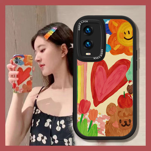 爱心赵露思同款适用vivoy93s手机壳y93保护套y30液态硅胶y32新款女y20