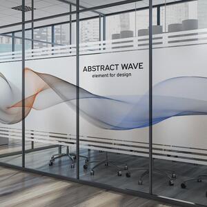 静电办公室玻璃贴纸几何线条会议室简约灰色公司防晒磨砂透明贴膜