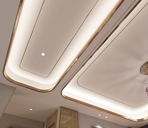 弧形不锈钢线条天花吊顶包边条定制客厅背景墙造型金属u形装饰条