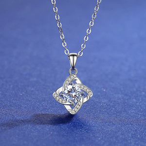 专柜正品周大生pt950铂金项链18k白金项链女百搭钻石吊坠女友礼物