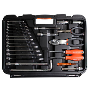 钢盾120件套公制维修工具套装汽修汽保组套棘轮扳手套筒s110001