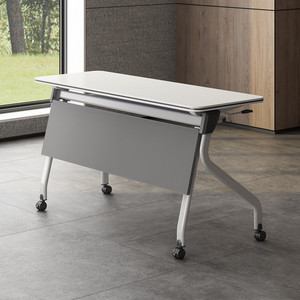 折叠培训桌会议桌拼接长条桌可移动折叠桌办公桌条桌培训桌椅组合