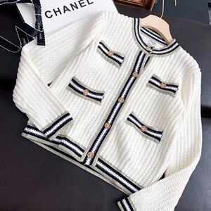 chanel/香奈儿小香风针织开衫保暖舒适秋冬新款正品代购