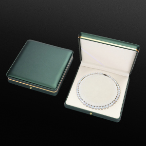 珍珠项链盒子高档金边首饰盒饰品盒礼品包装盒戒指吊坠手镯盒收纳