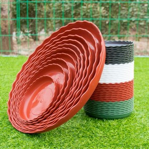 花盆底盘花盆托盘塑料圆形底盘垫底花盘底盆栽花卉底座白色托盘绿