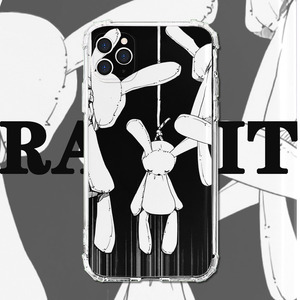 适用iphone苹果12暗黑兔子11丧系promax土酷x/xr小众xs/max/7plus/8