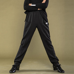 dancebaby男童舞蹈裤拉丁舞裤子练功服弹力舞裤新款小脚裤das270