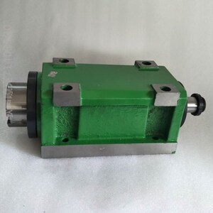 *雕刻机主轴莫氏4号bt40动力头铣床车床主轴头镗铣钻孔攻丝动力头