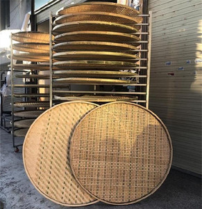 20层凉青晾青萎凋架茶叶竹筛茶筛圆筛子架子有孔可定制柿饼放置