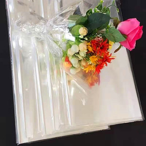 纯透明玻璃纸opp塑料纸防水鲜花花束包装纸花店打底包花花艺材料