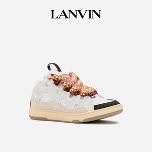 lanvin浪凡官方旗舰店 女士皮质复古撞色curb运动鞋