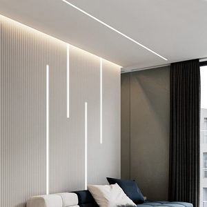 led线性灯嵌入式暗装隐藏线形灯铝槽灯客厅吊顶线条灯明装线型灯