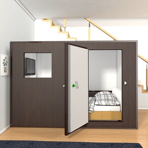室内隔音睡眠舱防噪音睡觉房午休小房间家用隔音房可拆小型休息室