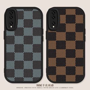 适用华为p20pro手机壳p20por新款clt一aloo套al00plu保护套小羊皮格子