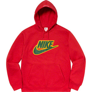 supreme x nike 19fw leather sweatshirt 耐克联名男女帽衫卫衣