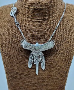 老狼高桥吾郎goros套装银鹰小鹰中鹰羽毛项链925纯银goros男女坠