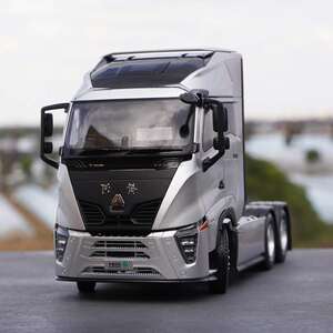 1:24原厂中国重汽黄河牵引车 新黄河拖头收藏合金重型卡车模型