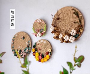 幼儿园麻绳圆盘装饰