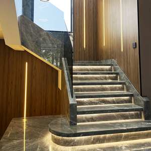 大理石楼梯踏步石天然