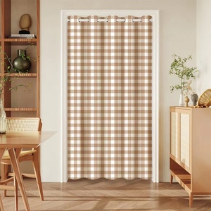 夏天门帘隔断帘免打孔家用挡风空调帘子防冷气推拉隔热夏季挂帘长