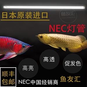 NEC灯管鱼友汇 龙鱼彩蝶缸灯架专用灯 T8潜水灯灯套鱼缸6700K水族