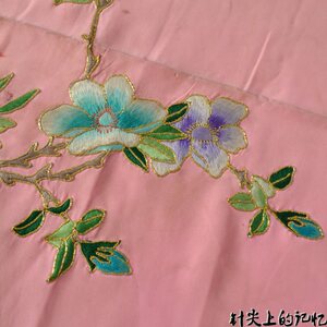 福来栈老手工老绣花老刺绣游子吟原创老绣包-盘金绣五彩海棠花老