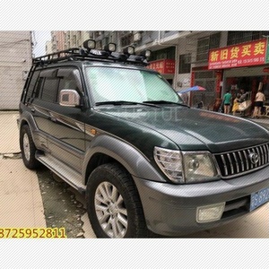 适用北汽陆霸丰田霸道3400lc95改装不锈钢载重车顶框行李货架拓展