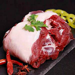 带皮鹿肉 东北养殖梅花鹿肉现杀速冻大块鹿腿肉低脂5斤包邮