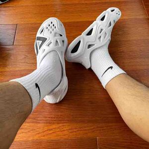 耐克nike袜子男纯棉防臭春秋中筒袜长筒篮球正品运动袜毛巾底白色