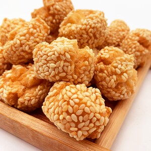 广西特产开口笑开口枣芝麻球油炸点心糕点零食小吃网红休闲食品酥