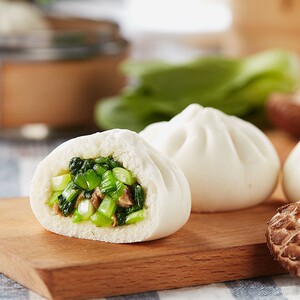 合口味香菇素菜小笼包360g*2 早餐夜宵速食包子速冻面食半成品
