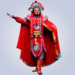 蜀戏天下新款川剧变脸服装刺绣缝花全套变脸衣服夏天男款教学包邮